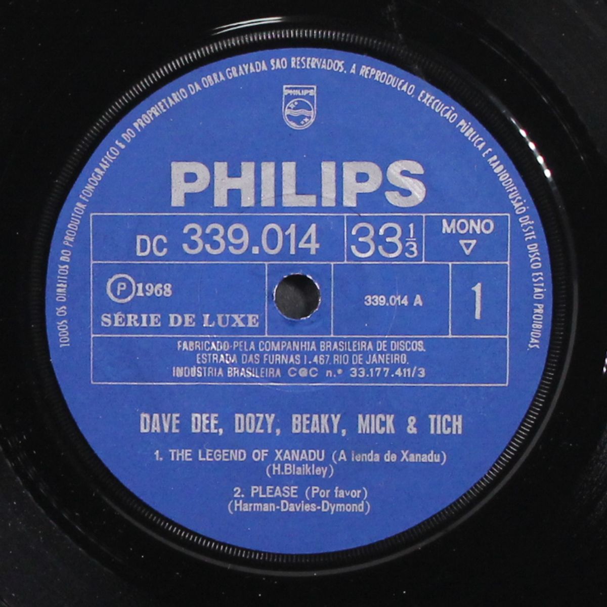 the legend of xanadu / please / zabadak / the sun goes down by DAVE DEE, DOZY, BEAKY, MICK & TICH