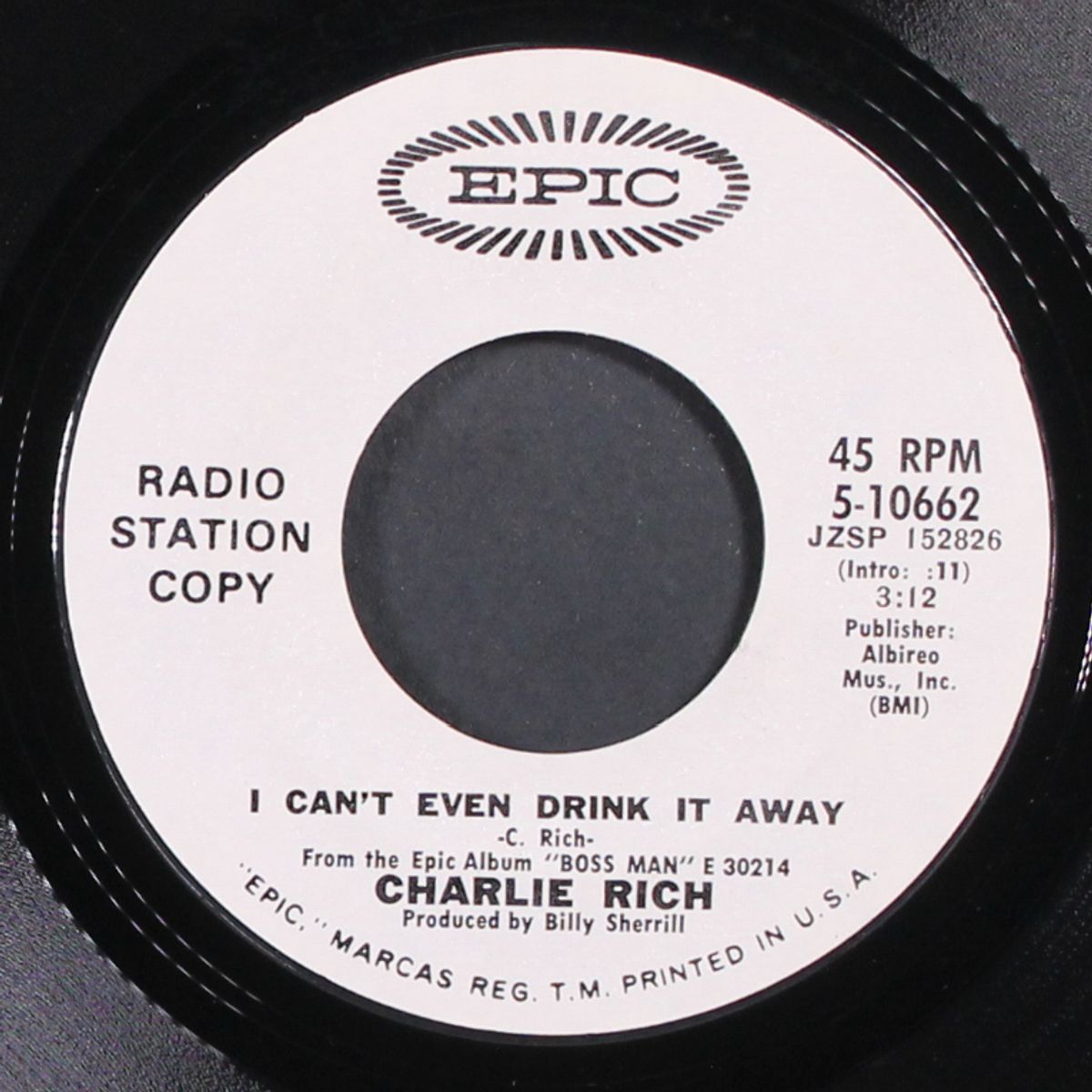 nice 'n' easy / i can't even drink it away by CHARLIE RICH