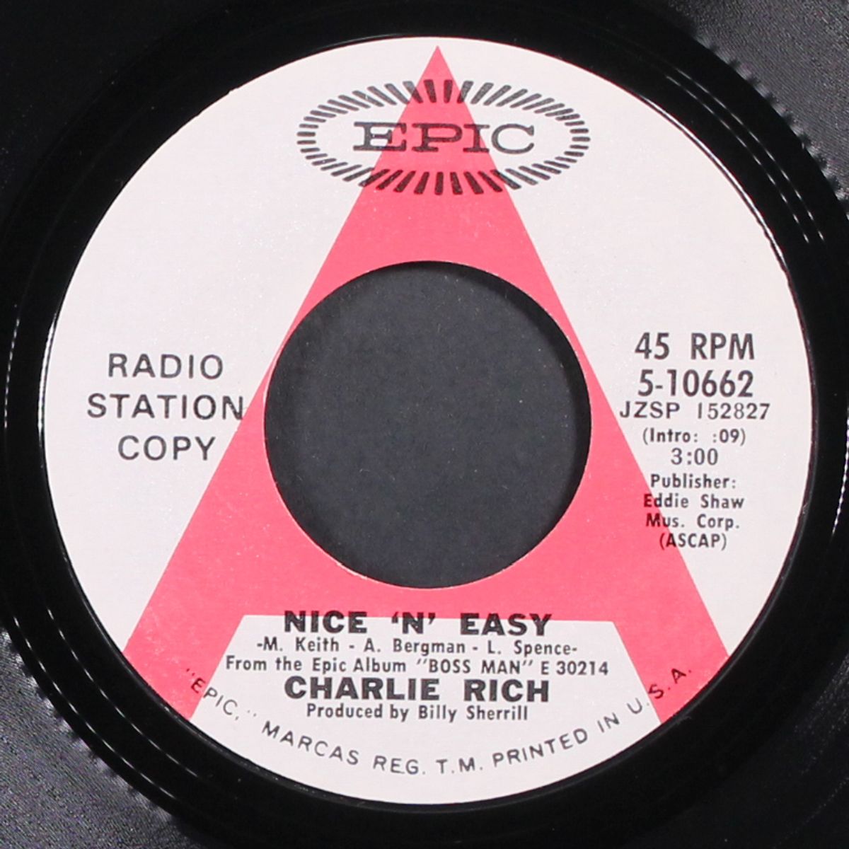 nice 'n' easy / i can't even drink it away by CHARLIE RICH