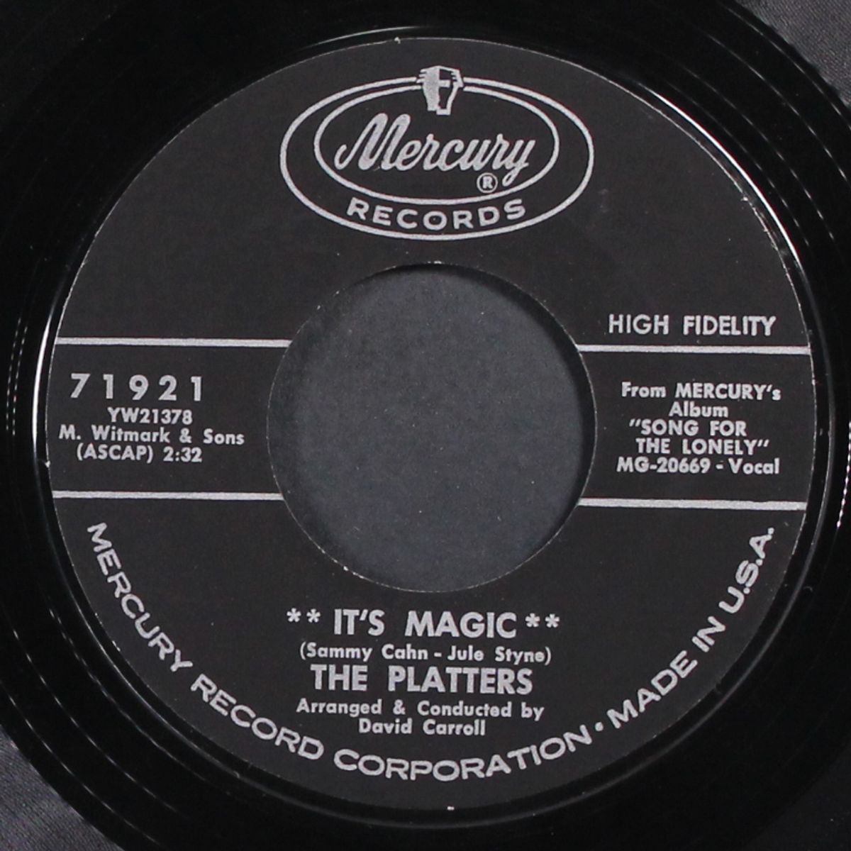 it's magic / reaching for a star by PLATTERS