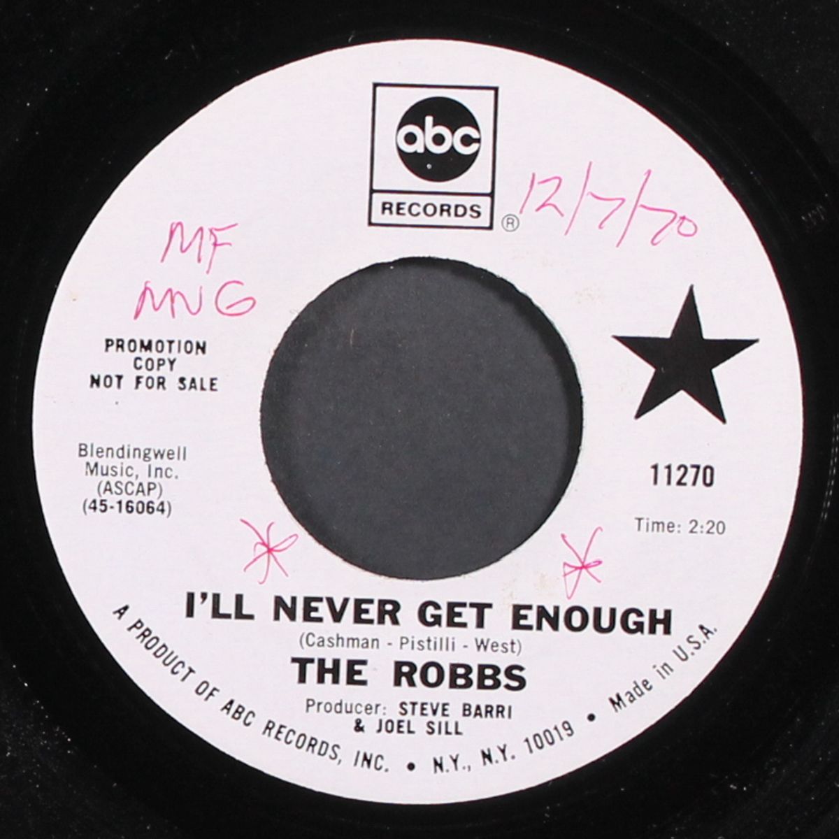 i'll never get enough / it all comes back by ROBBS