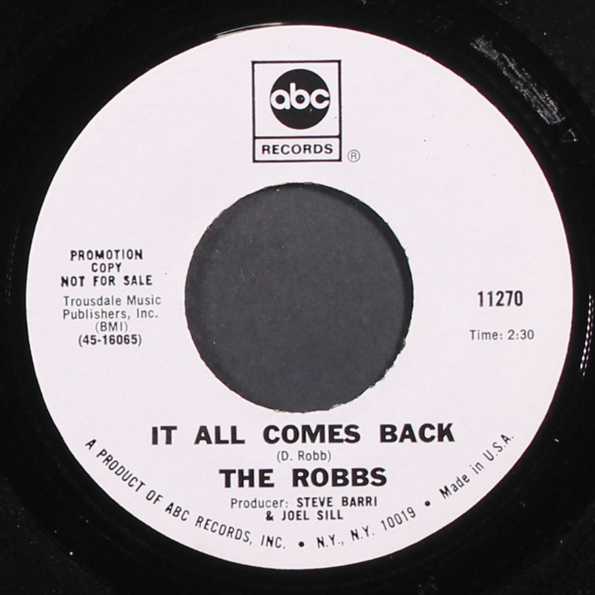 i'll never get enough / it all comes back by ROBBS