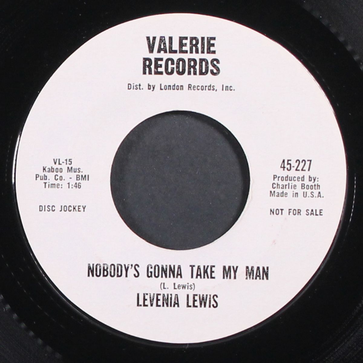 nobody's gonna take my man / so many times by LEVENIA LEWIS