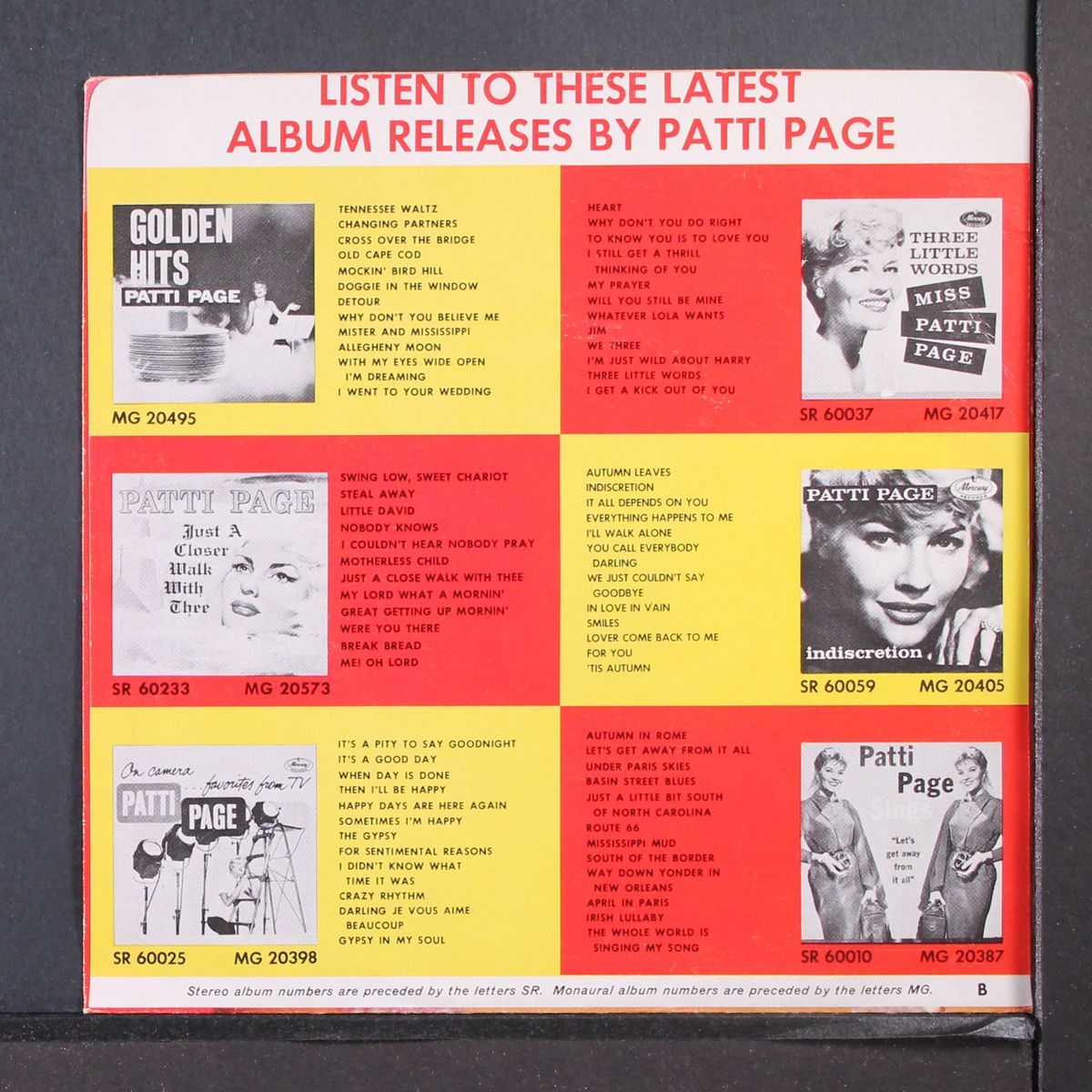 go on home / too late to cry by PATTI PAGE