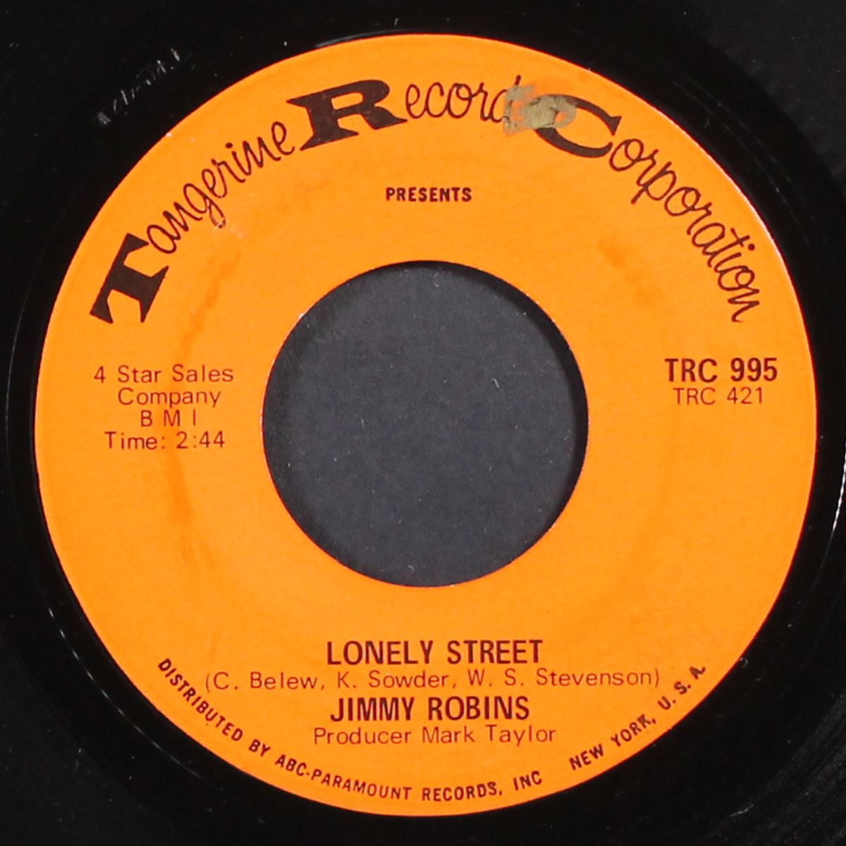 lonely street / once in a lifetime by JIMMY ROBINS