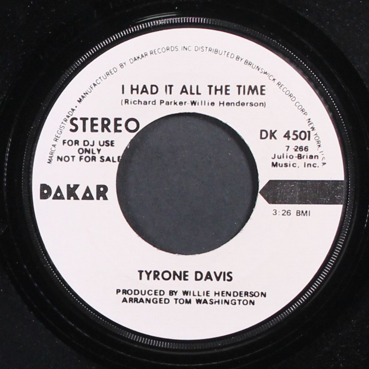 i had it all the time / mono by TYRONE DAVIS