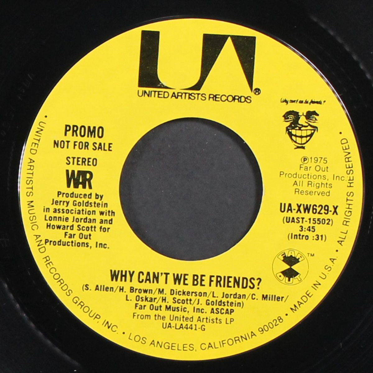 why can't we be friends by WAR