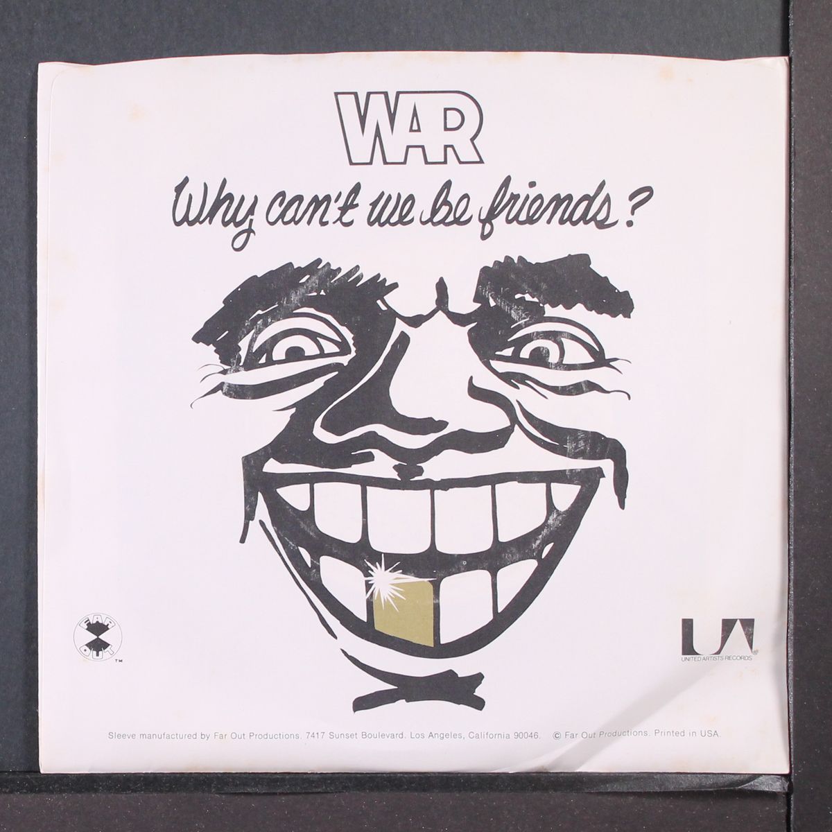 why can't we be friends by WAR