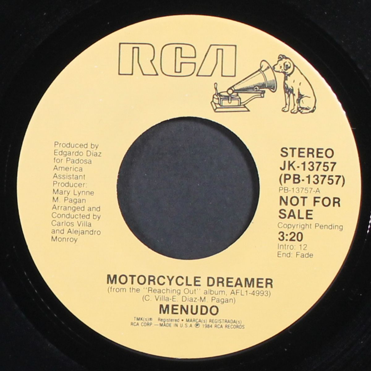 motorcycle dreamer / same by MENUDO