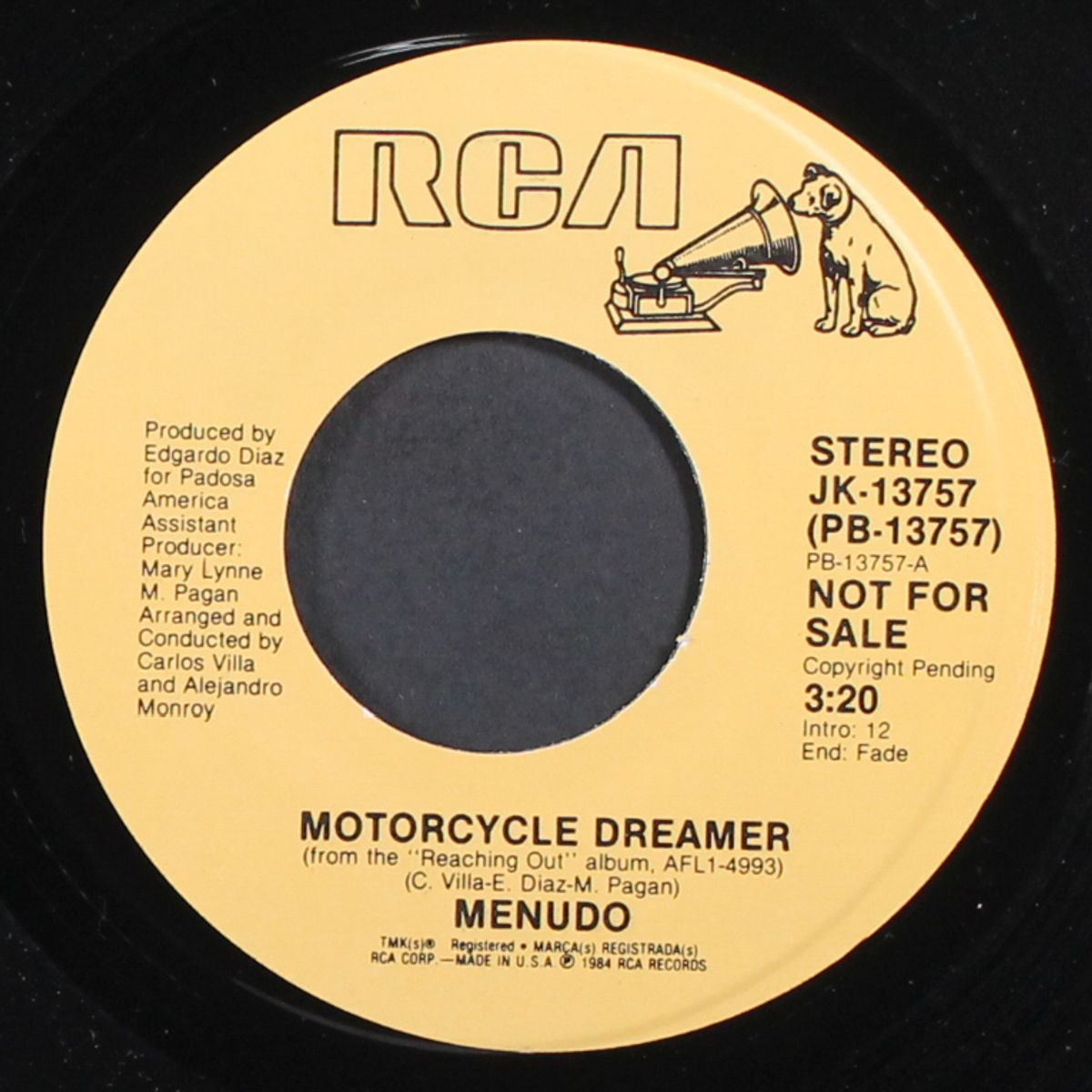 motorcycle dreamer / same by MENUDO