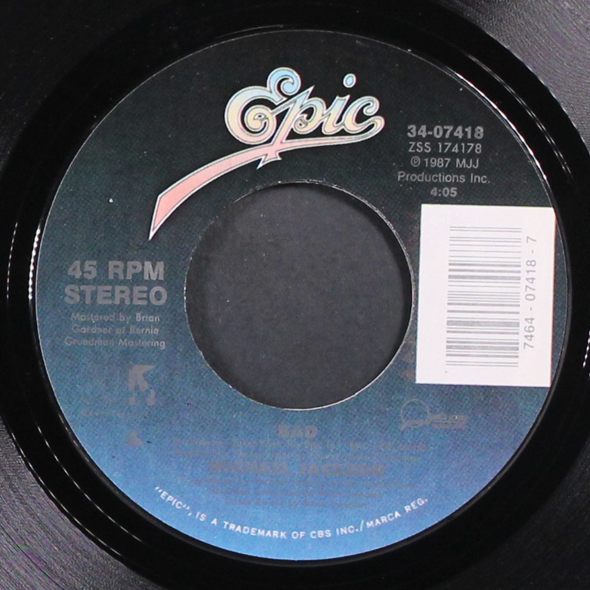 bad / i can't help it by MICHAEL JACKSON