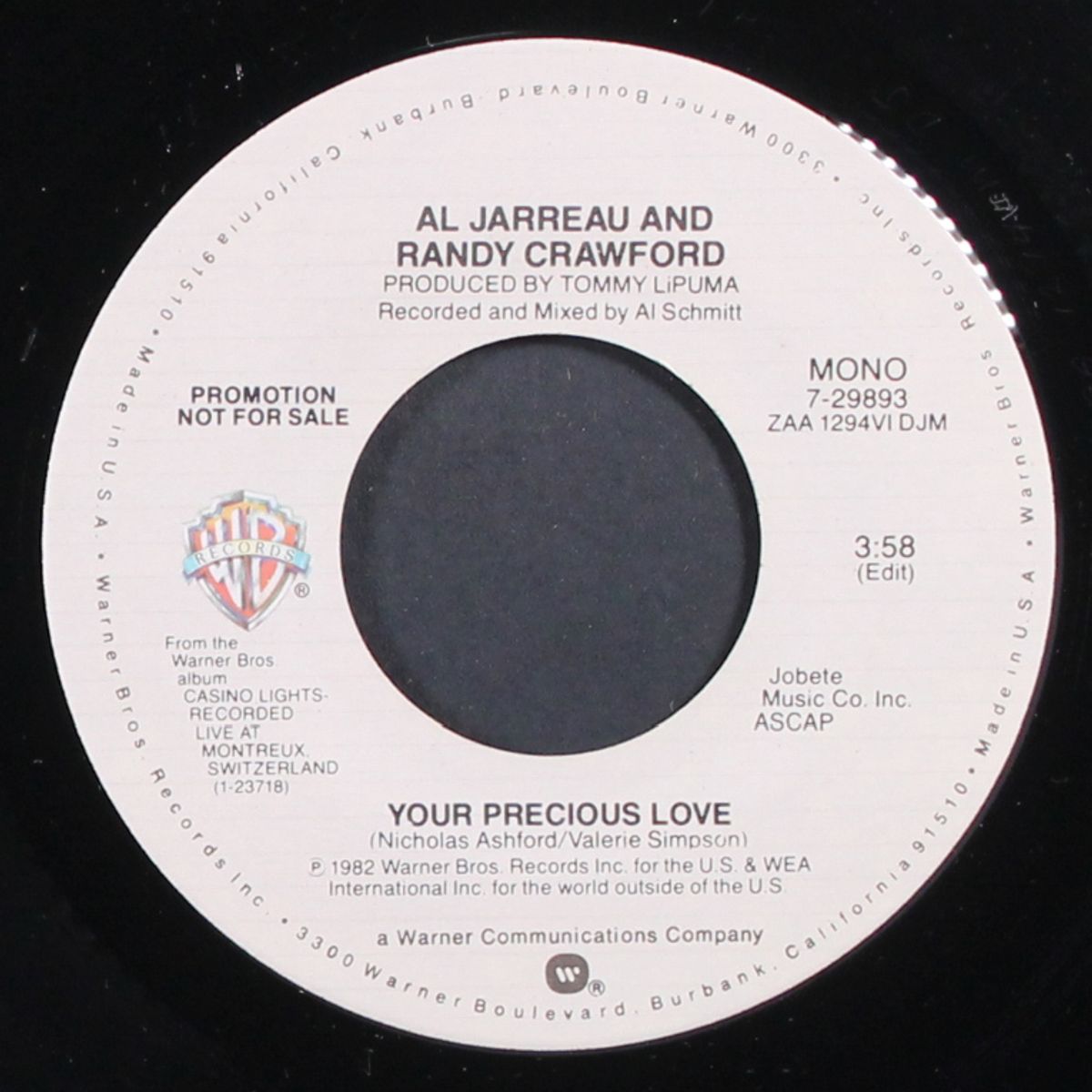 your precious love / mono by AL JARREAU & RANDY CRAWFORD