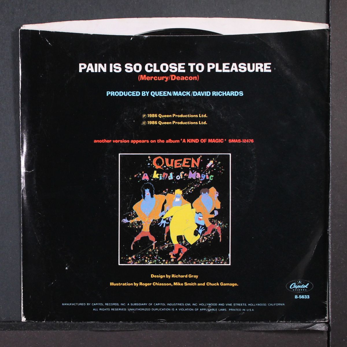 pain is so close to pleasure / don't lose your head by QUEEN
