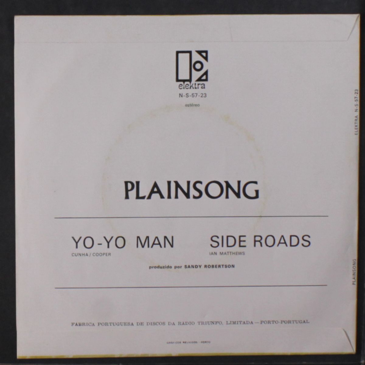 yo-yo man / side roads by PLAINSONG