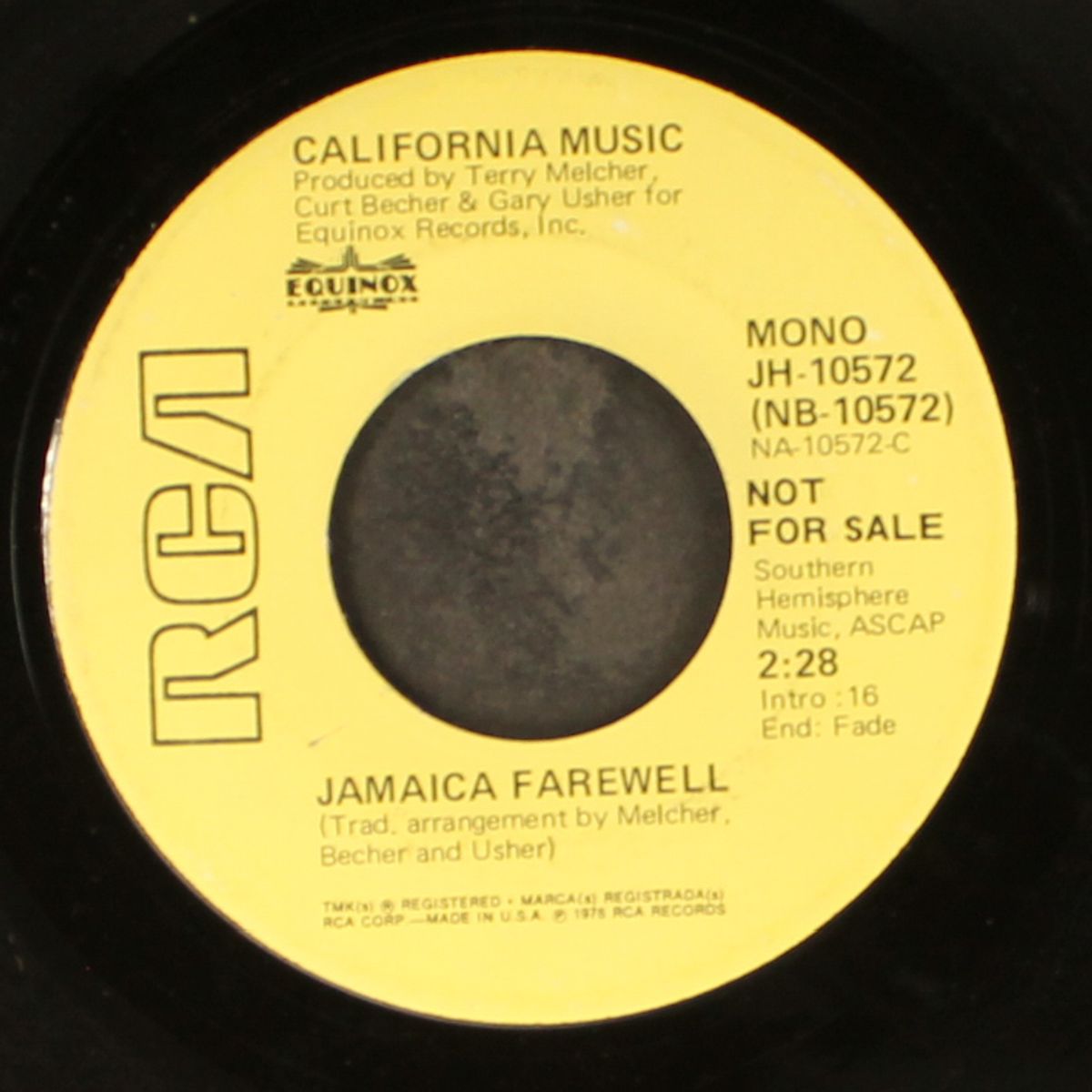 jamaica farewell / mono by CALIFORNIA MUSIC