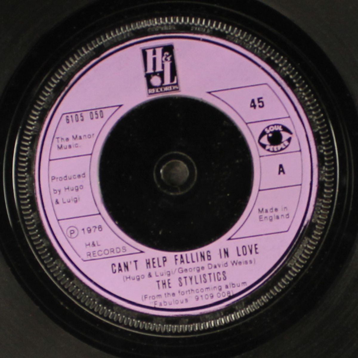 can't help falling in love by STYLISTICS