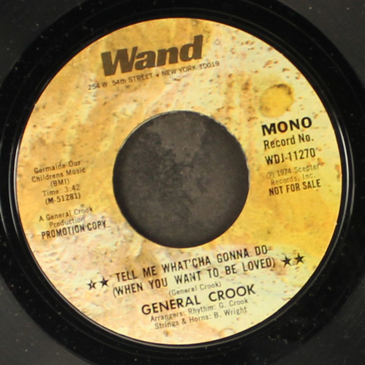 tell me what'cha gonna do by GENERAL CROOK