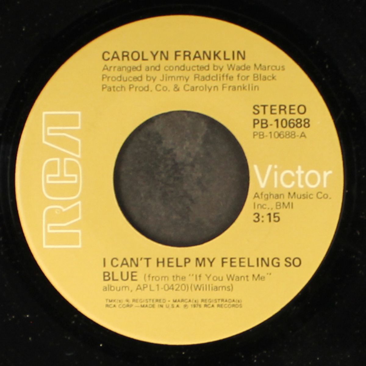if you want me / i can't help my feeling so blue by CAROLYN FRANKLIN