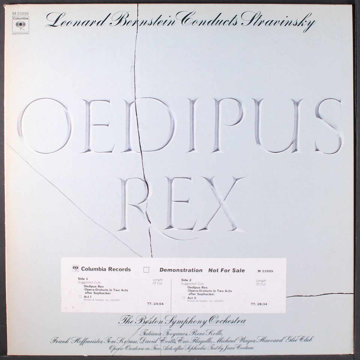 oedipus rex by LEONARD BERNSTEIN
