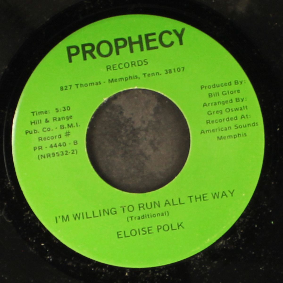 over the hill / i'm willing to run all the way by ELOISE POLK