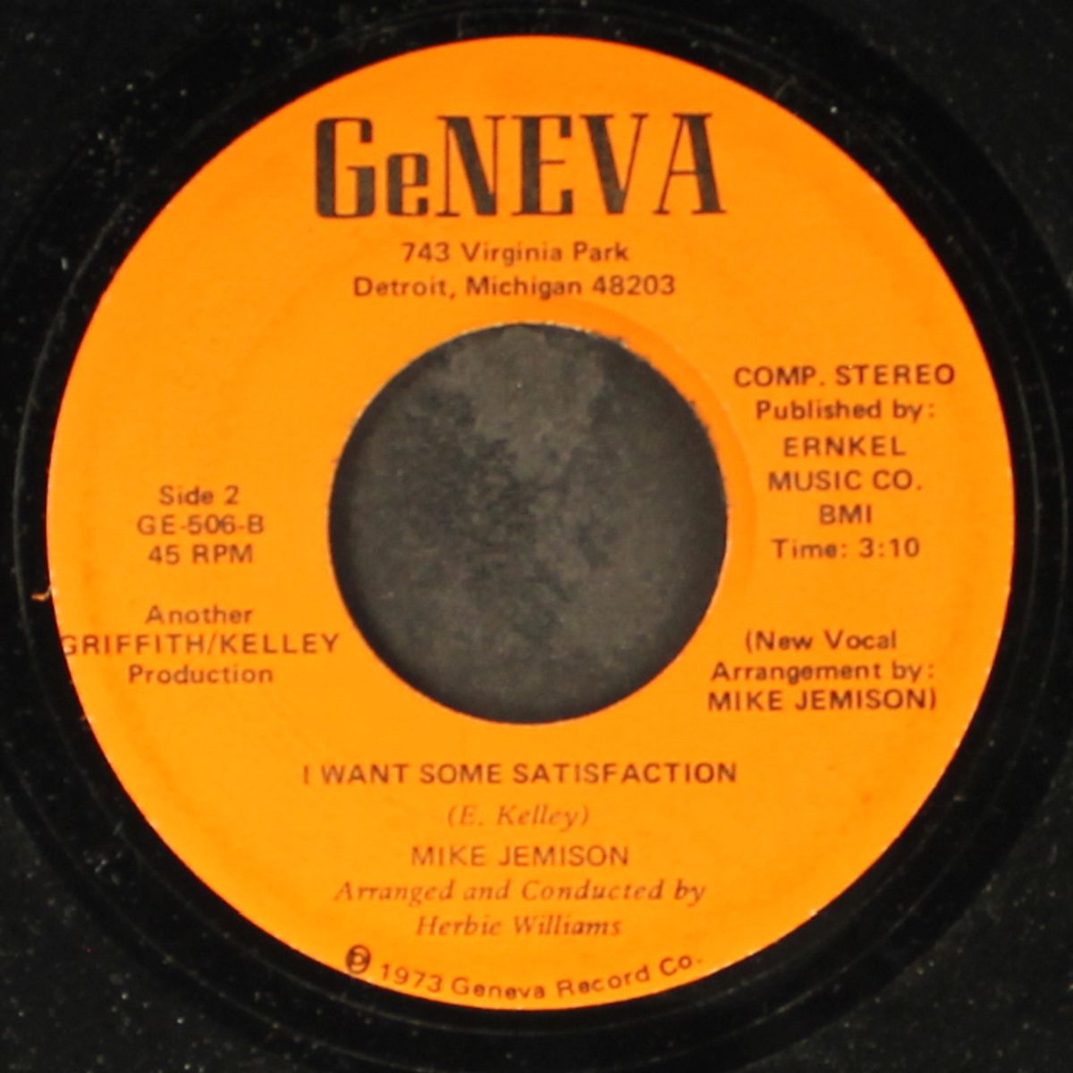 i want some satisfaction / quick change artist by MIKE JEMISON
