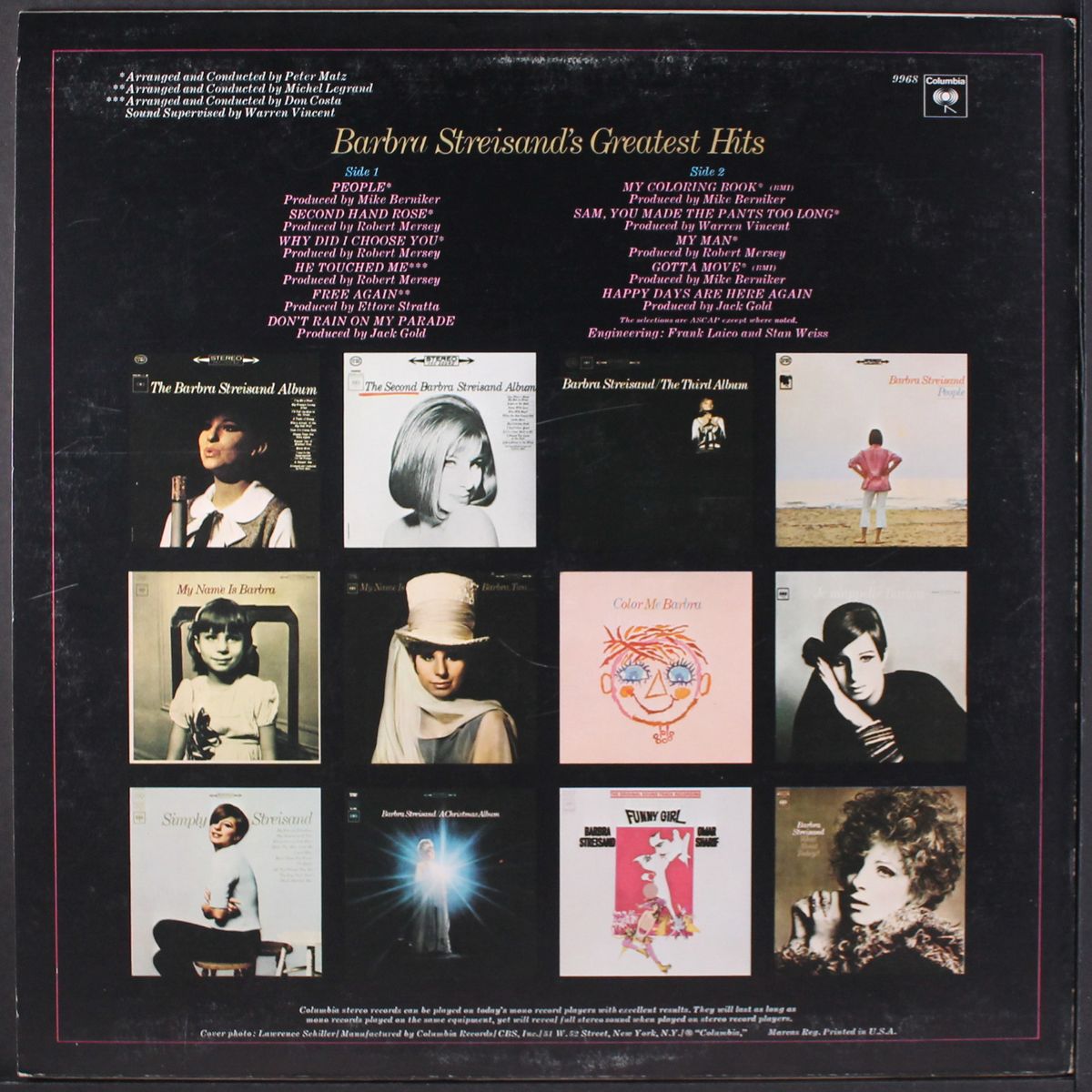 greatest hits by BARBRA STREISAND