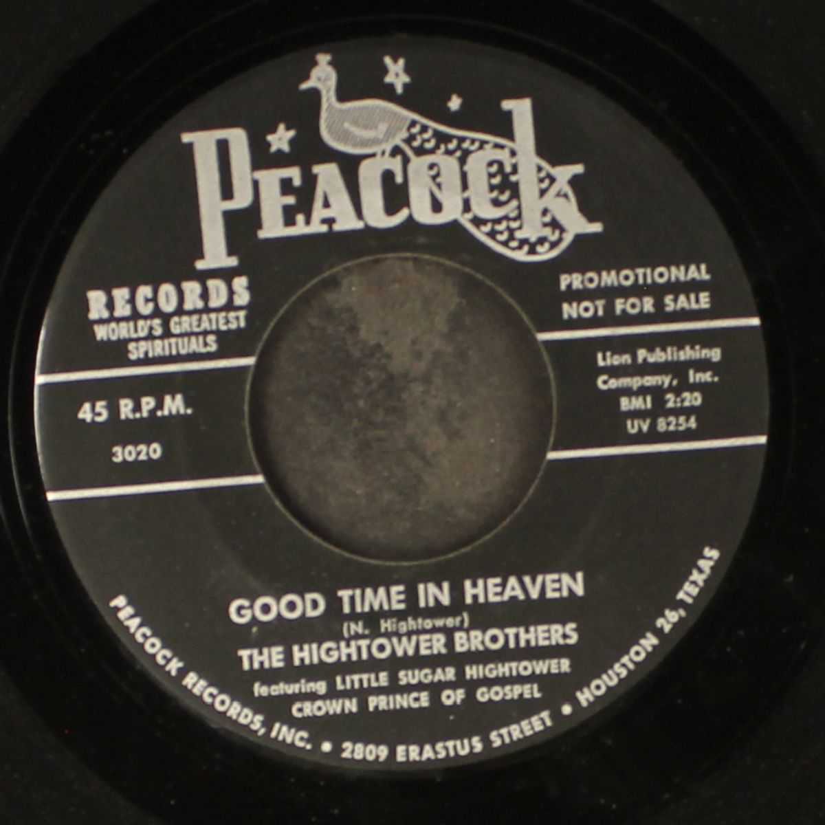 good time in heaven / nobody's fault but mine by HIGHTOWER BROTHERS