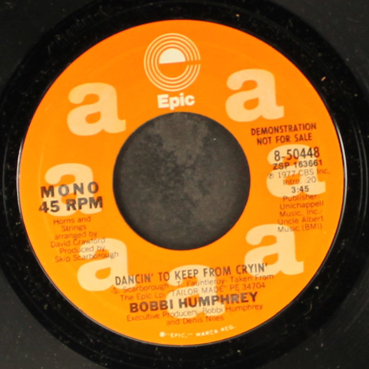 dancin' to keep from cryin' / mono by BOBBI HUMPHREY