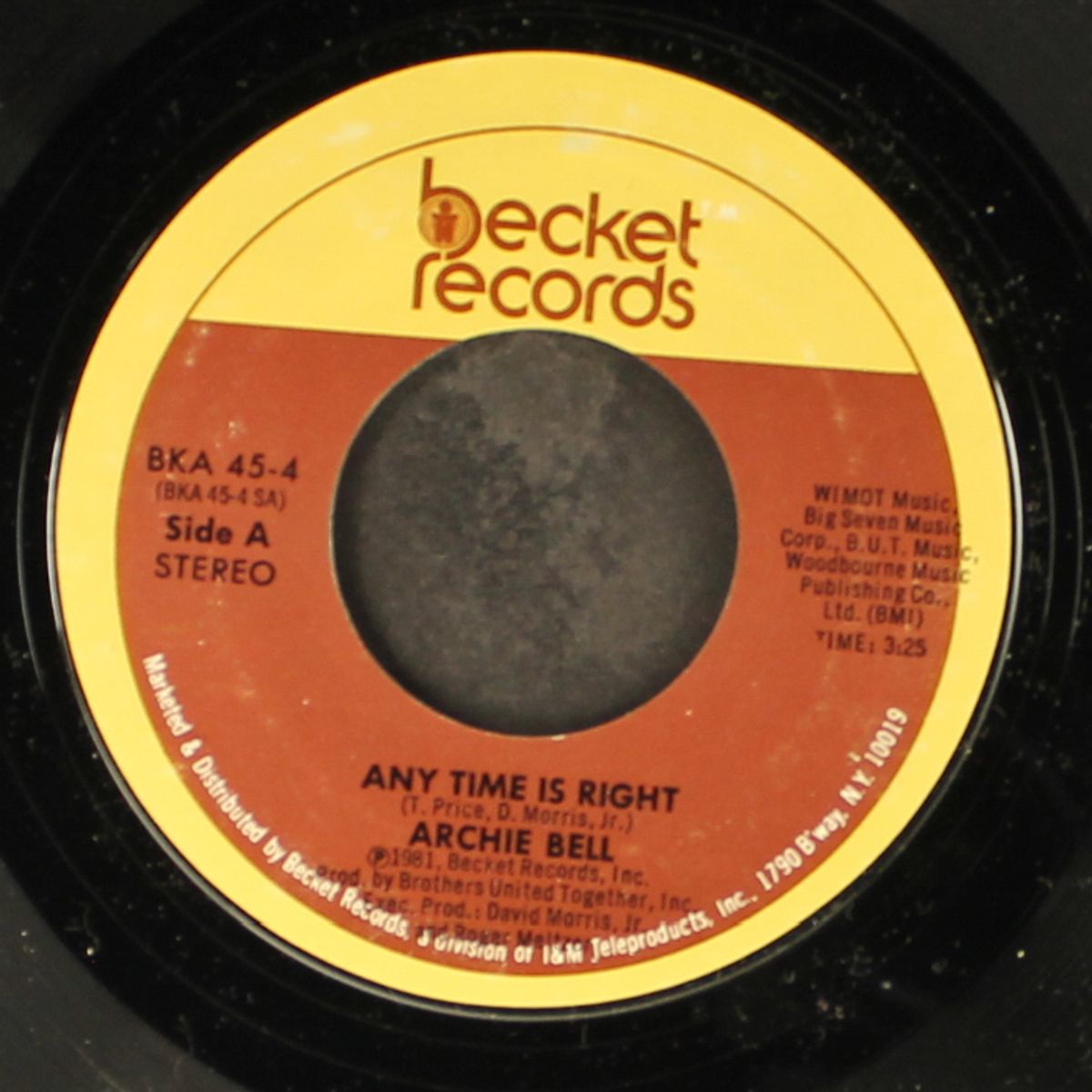 any time is right / without you by ARCHIE BELL