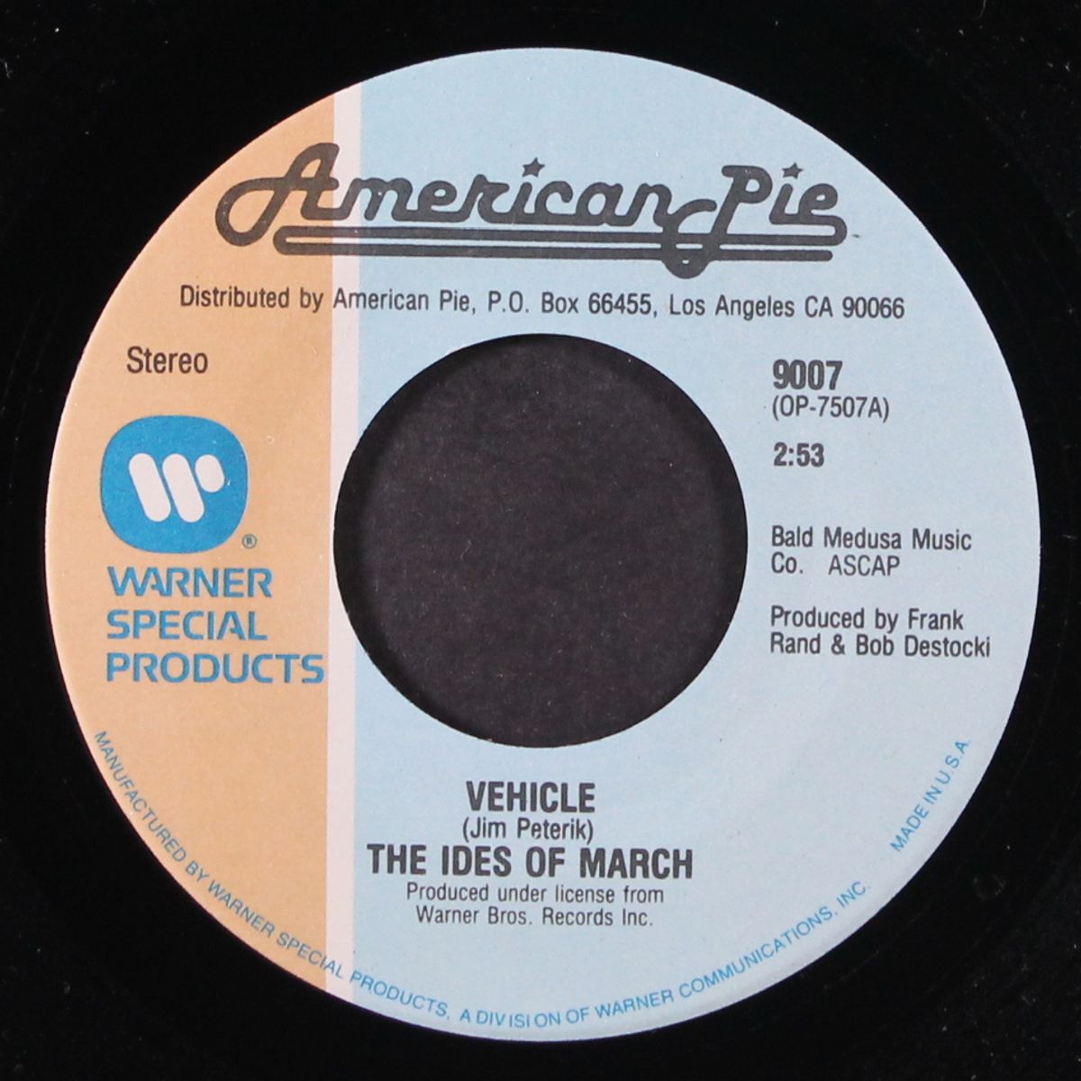 vehicle / hello muddah, hello fadduh by IDES OF MARCH / ALLAN SHERMAN