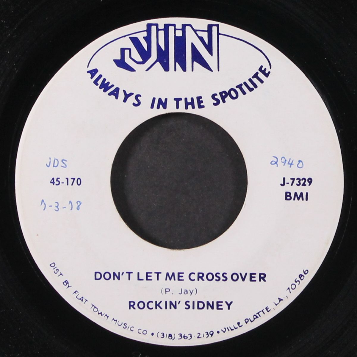 don't let me cross over / you don't have to go by ROCKIN' SIDNEY