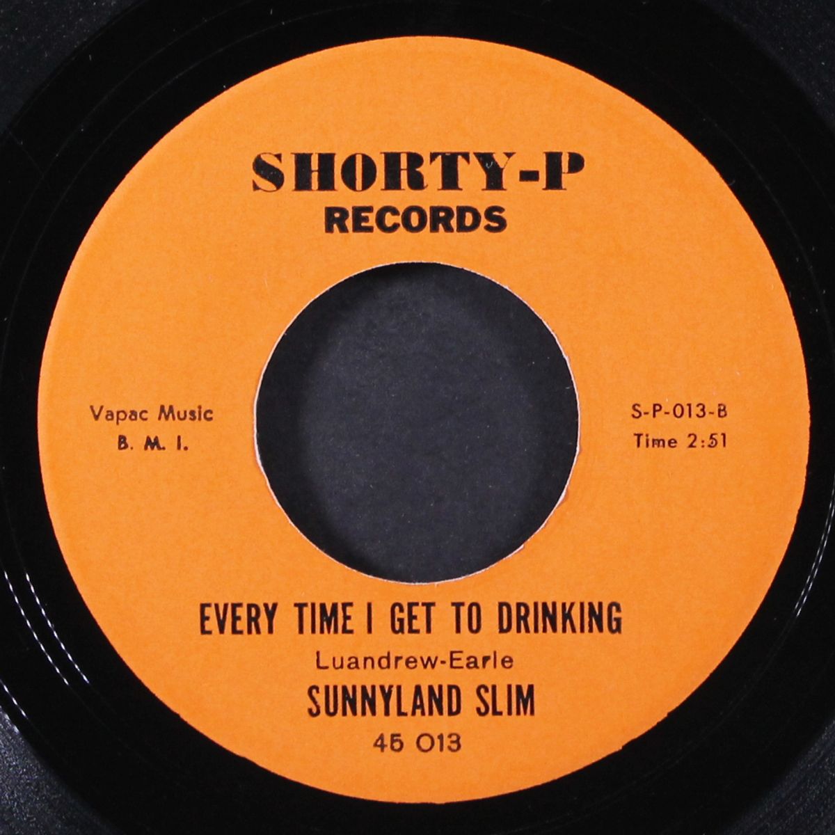got to get to my baby / every time i get to drinking by SUNNYLAND SLIM