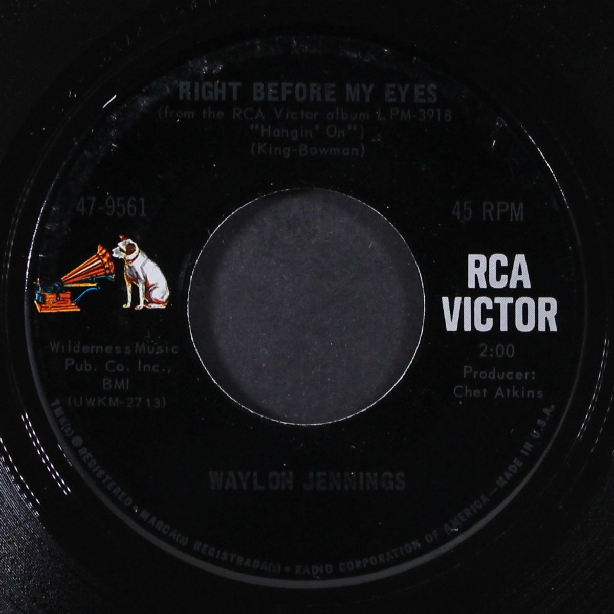 only daddy that'll walk the line / right before my eyes by WAYLON JENNINGS