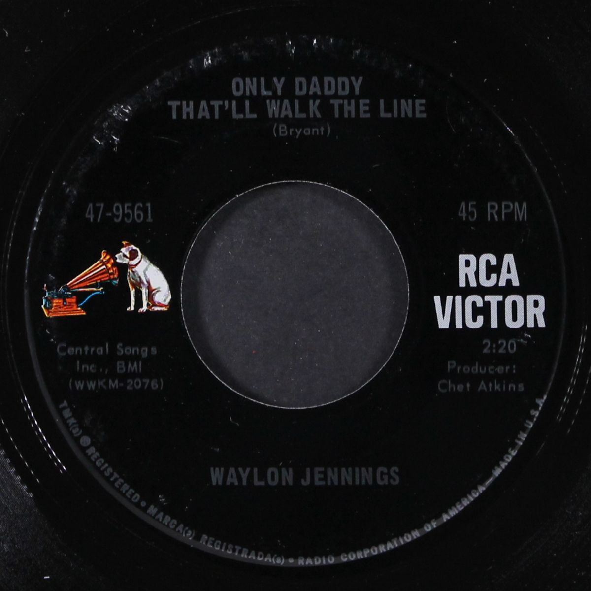 only daddy that'll walk the line / right before my eyes by WAYLON JENNINGS