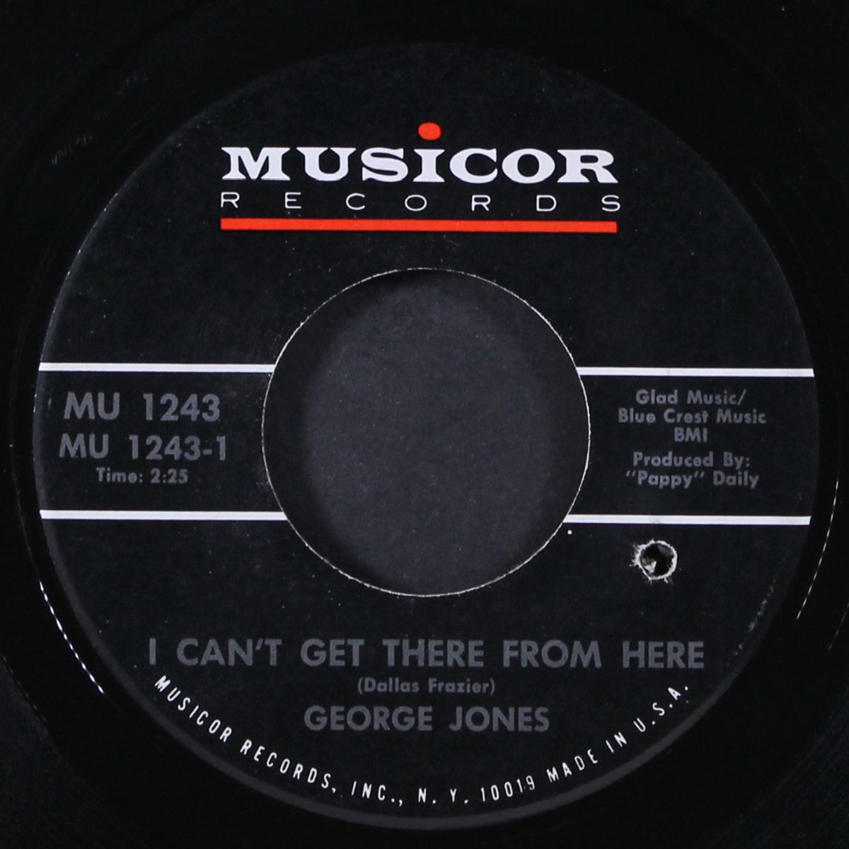i can't get there from here by GEORGE JONES