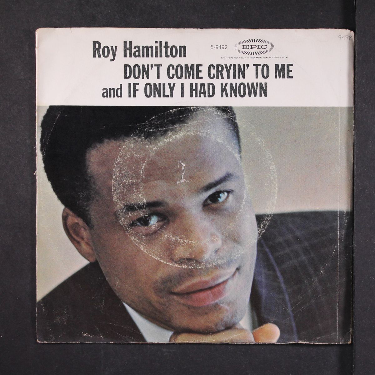 don't come cryin' to me / if only i had known by ROY HAMILTON