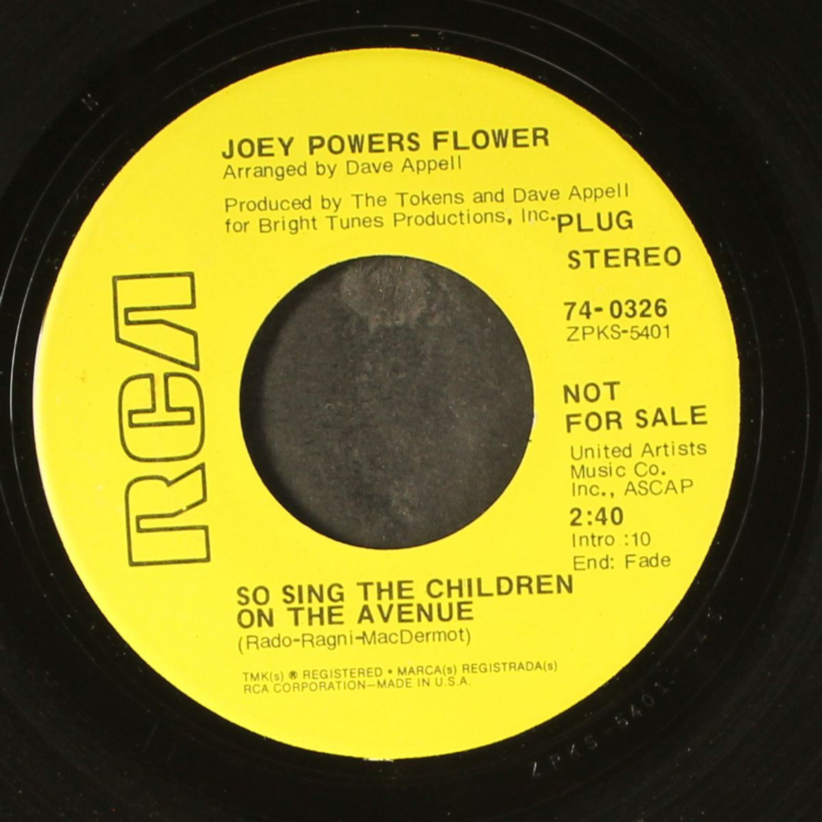 so sing the children on the avenue / same by JOEY POWERS FLOWER