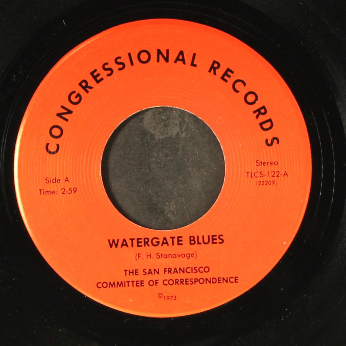 never before / watergate blues by SAN FRANCISCO COMMITTEE OF CORRESPONDENC