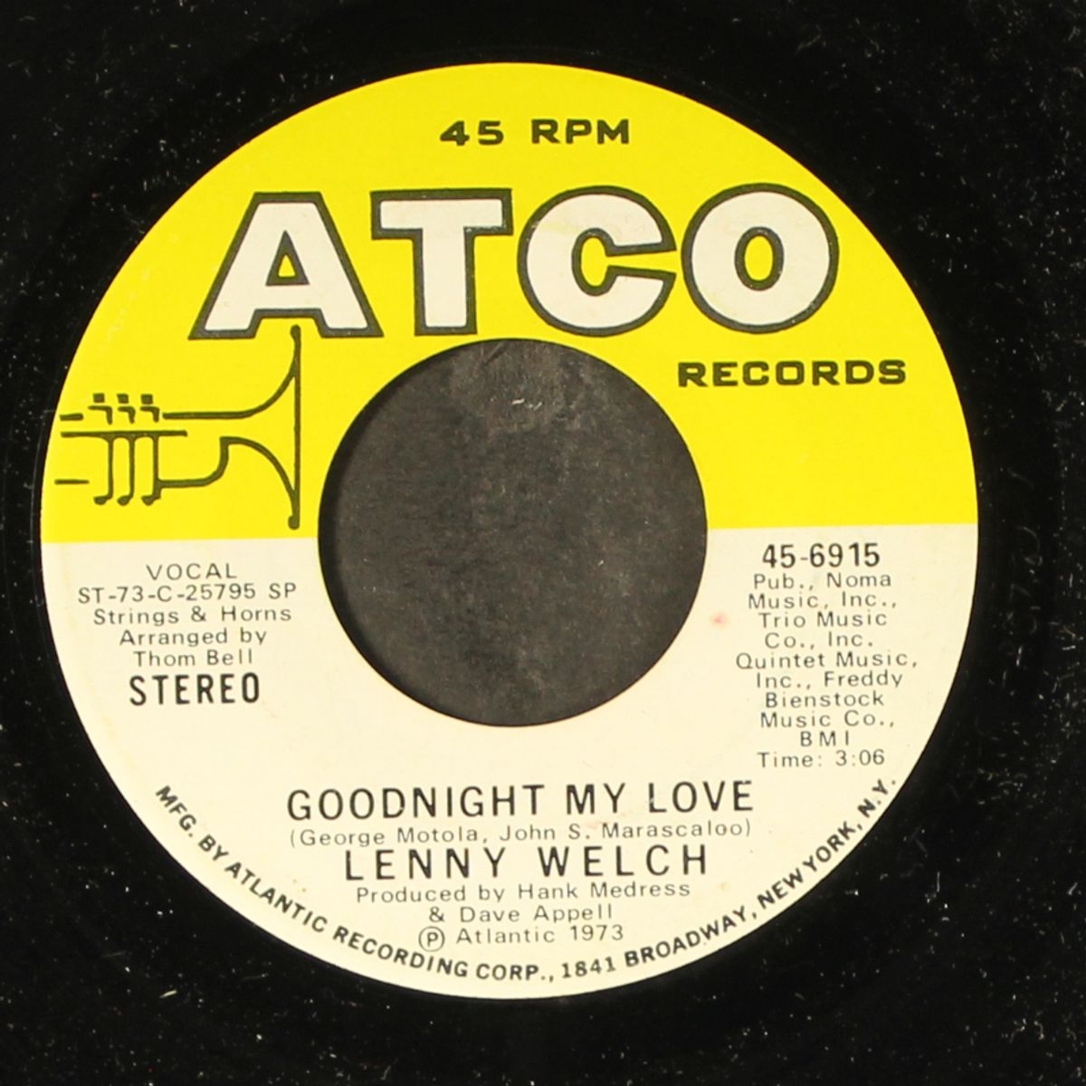 fancy meeting you here, baby / goodnight my love by LENNY WELCH