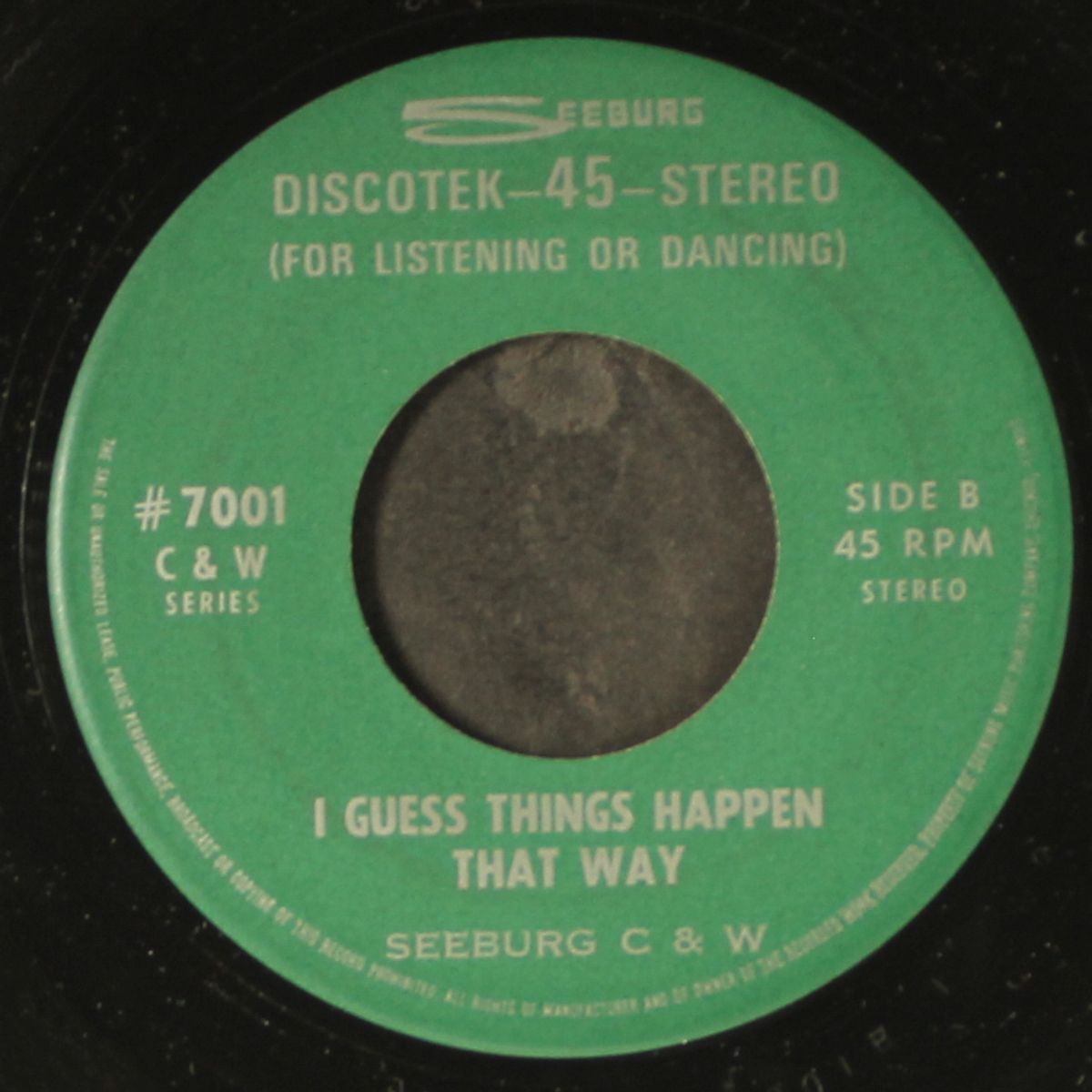 i guess things happen that way / cheatin' on your mind by UNKNOWN ARTIST