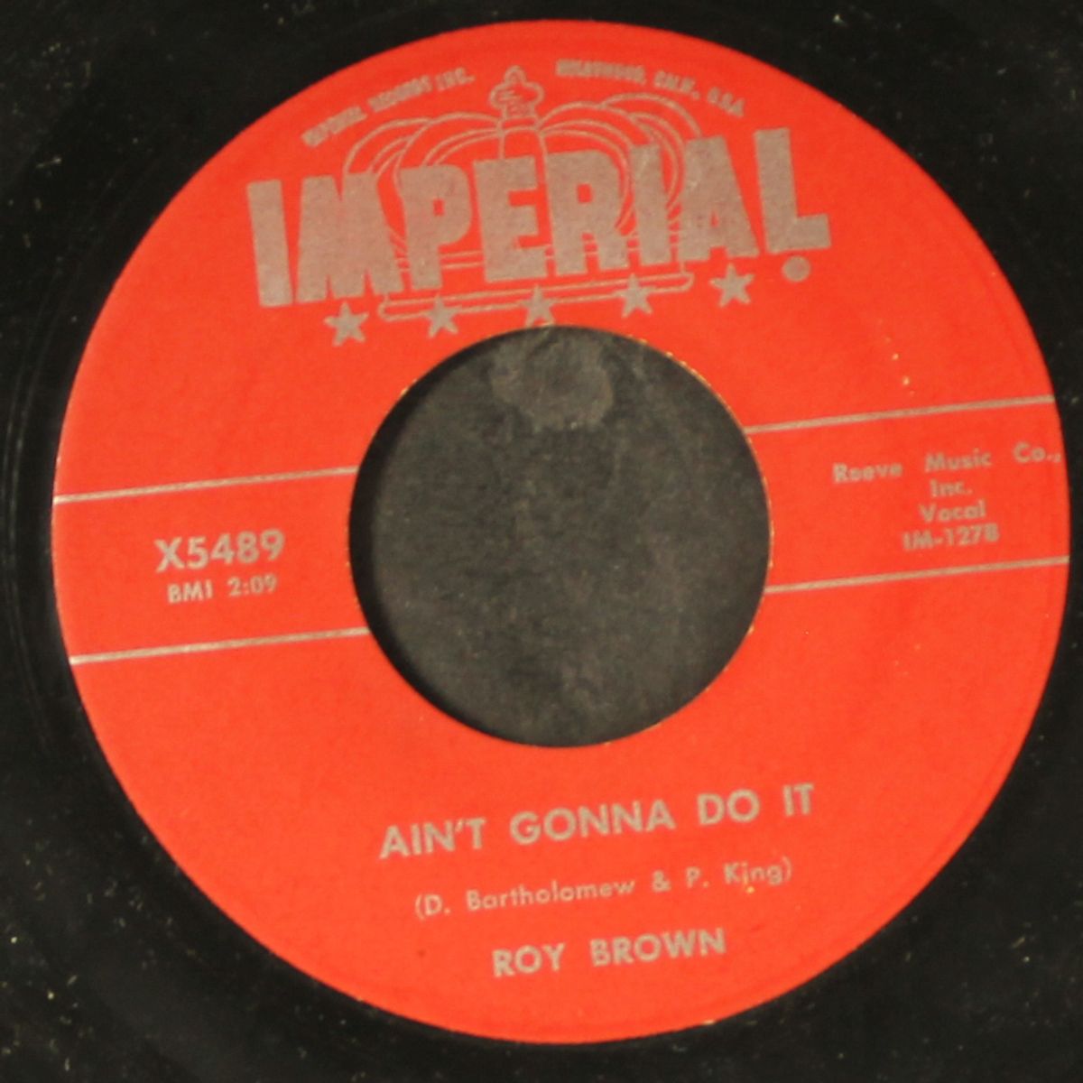 sail on little girl / ain't gonna do it by ROY BROWN