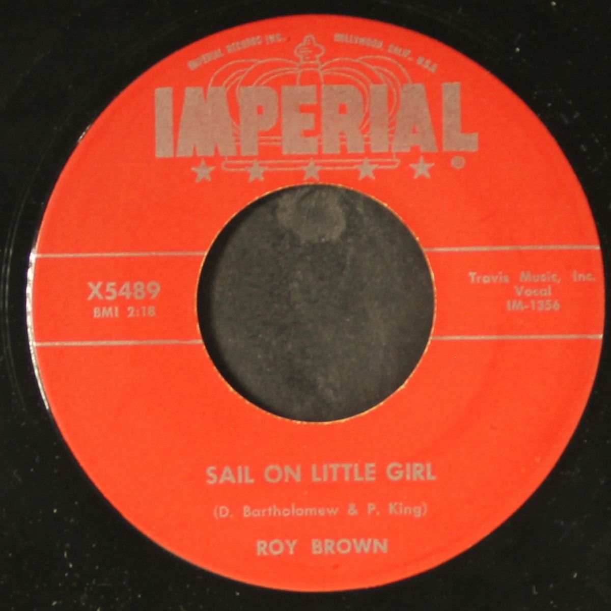 sail on little girl / ain't gonna do it by ROY BROWN