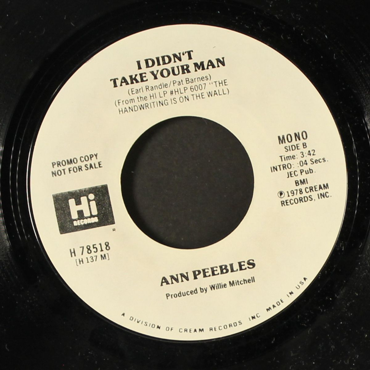 i didn't take your man by ANN PEEBLES
