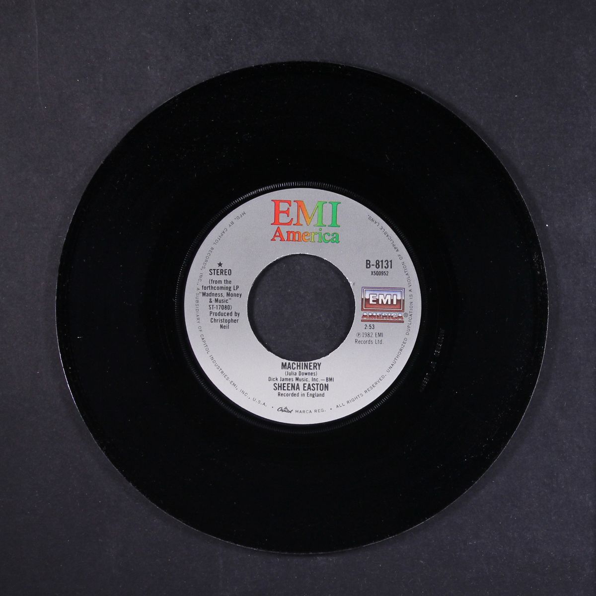 machinery / so we say goodbye by SHEENA EASTON