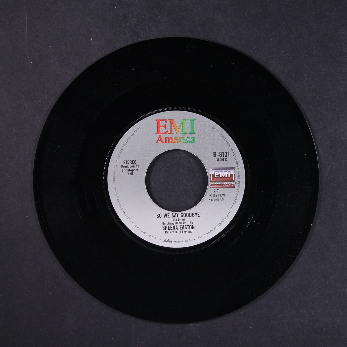 machinery / so we say goodbye by SHEENA EASTON