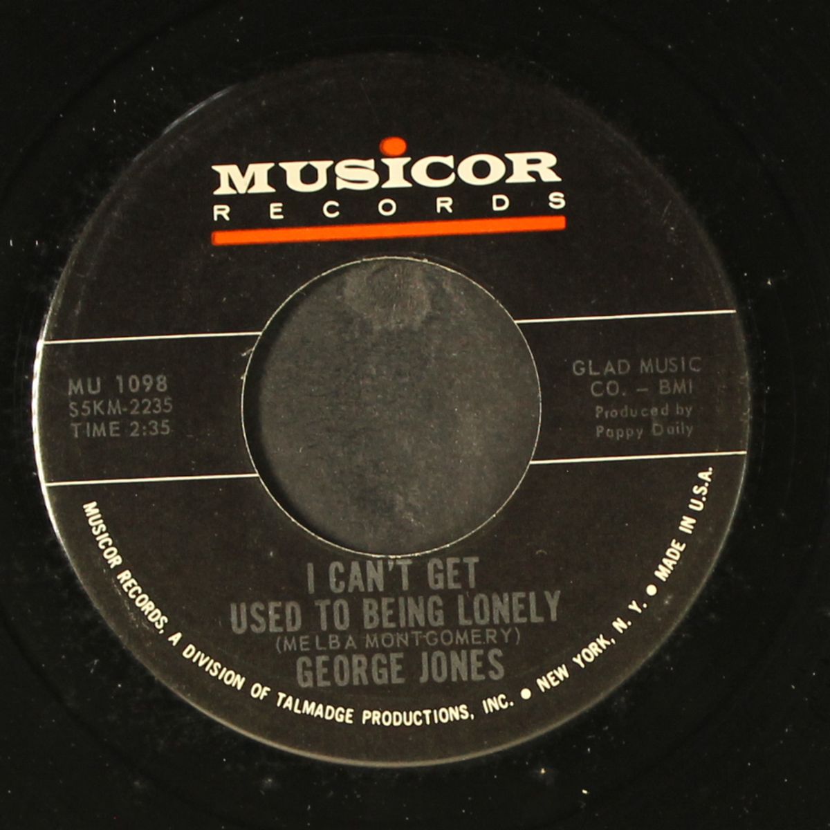 love bug / i can't get used to being lonely by GEORGE JONES