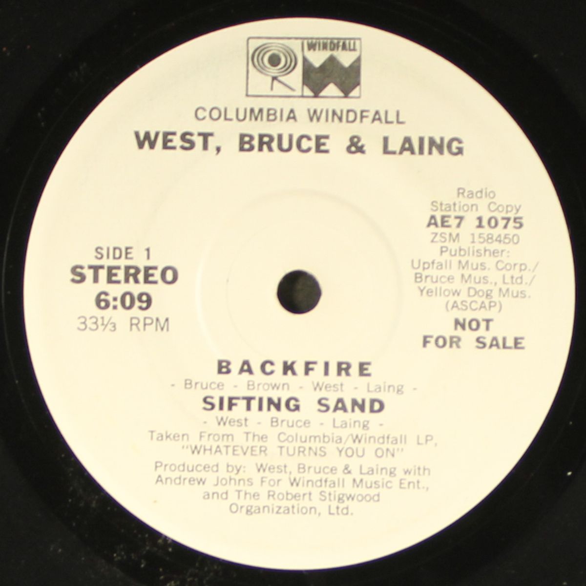 backfire by WEST, BRUCE & LAING
