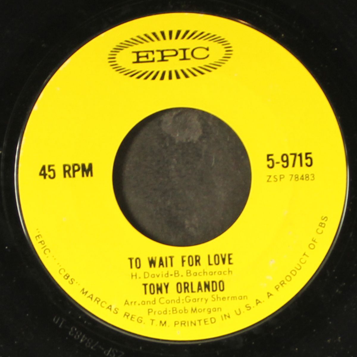 to wait for love / acept it by TONY ORLANDO