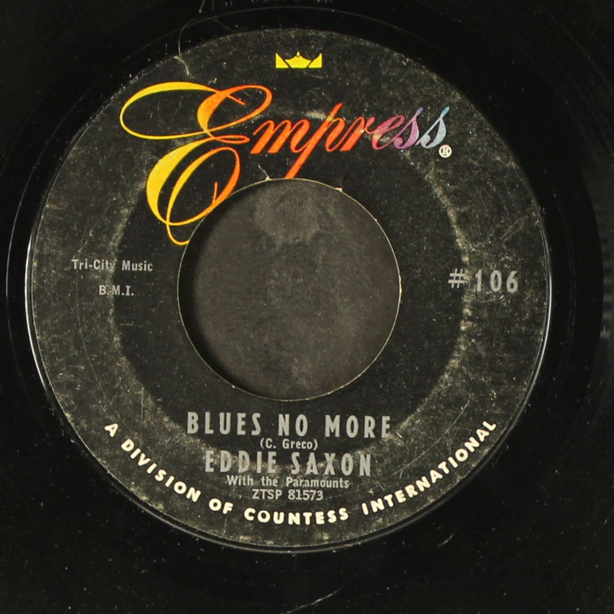 blues no more / if it's meant to be by EDDIE SAXON & PARAMOUNTS
