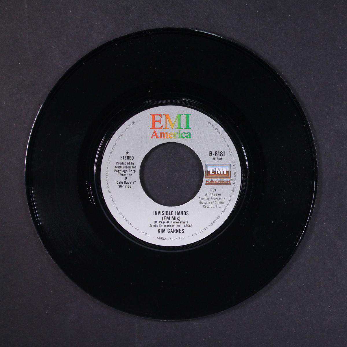 invisible hands / i'll be here where the heart is by KIM CARNES